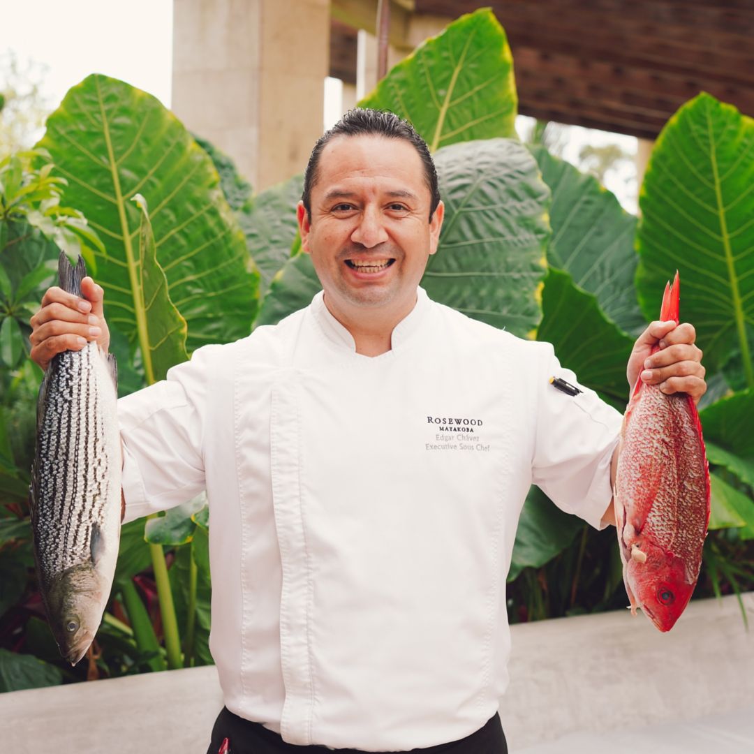 Chef Edgar Chávez at Rosewood Mayakoba